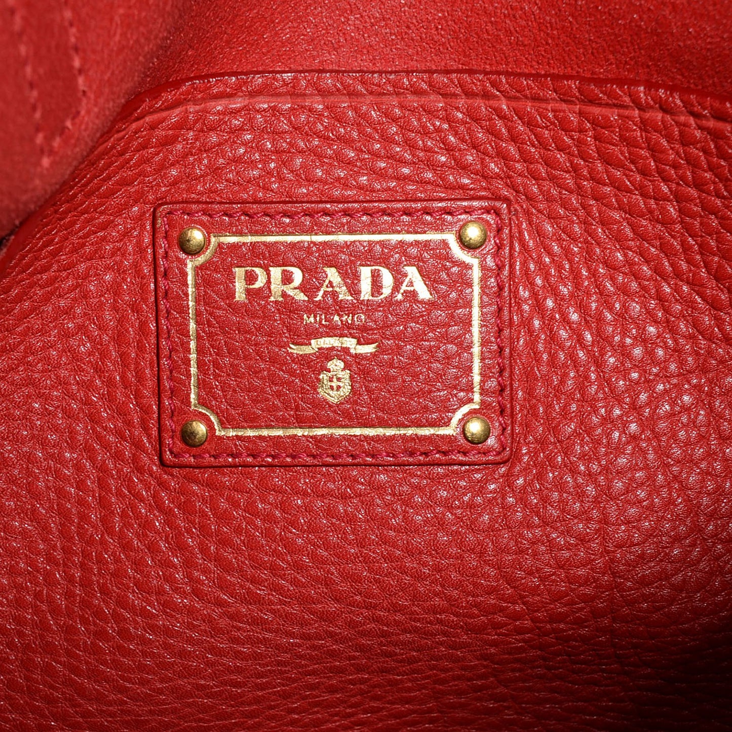 Vitello Daino Tote Rosso