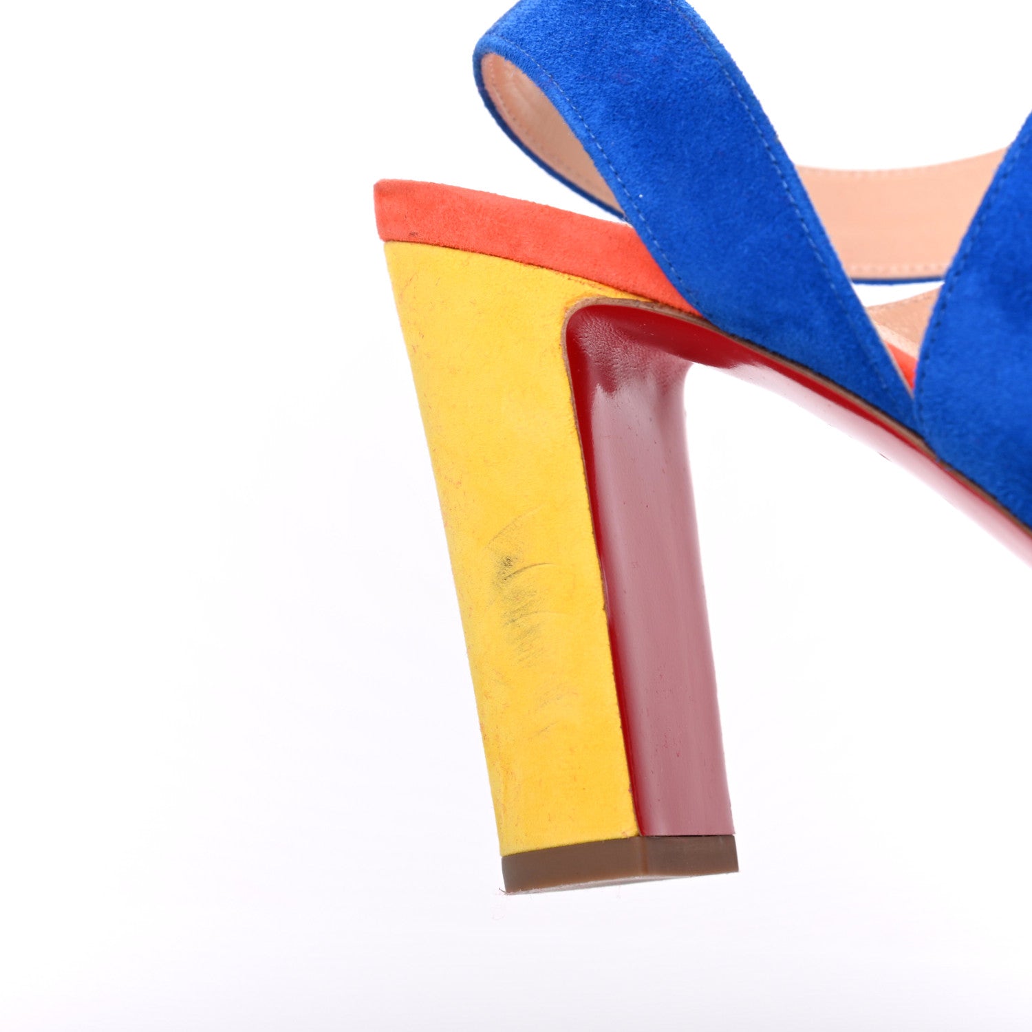 Christian Louboutin Veau Velours Tablissima Sandal 39.5 Multicolor 14 of 20