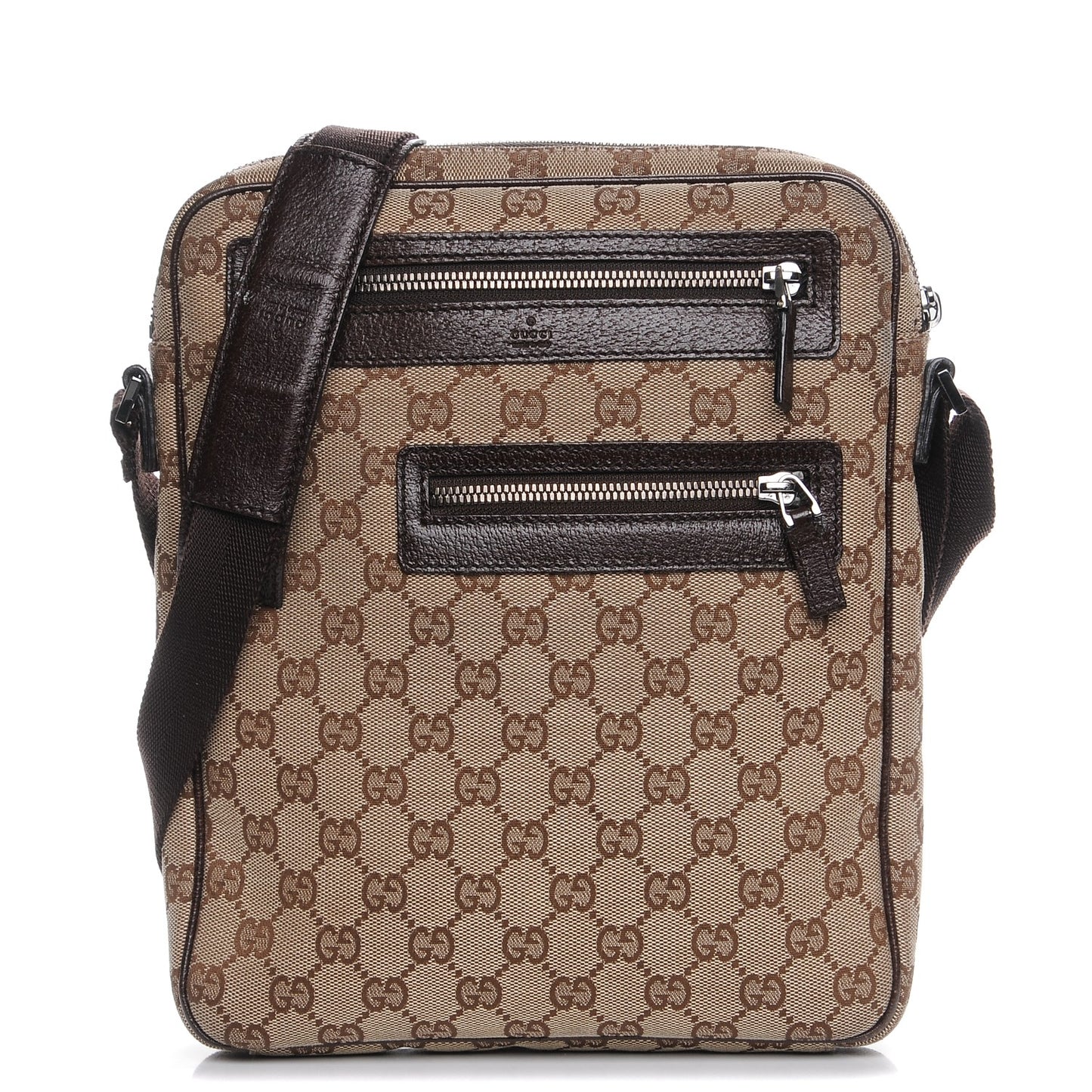 Monogram Messenger Bag Dark Brown