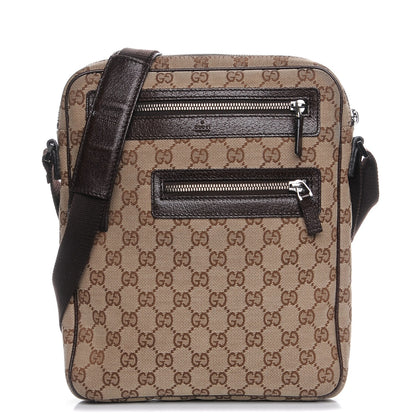 Gucci Monogram Messenger Bag Dark Brown 1 of 9
