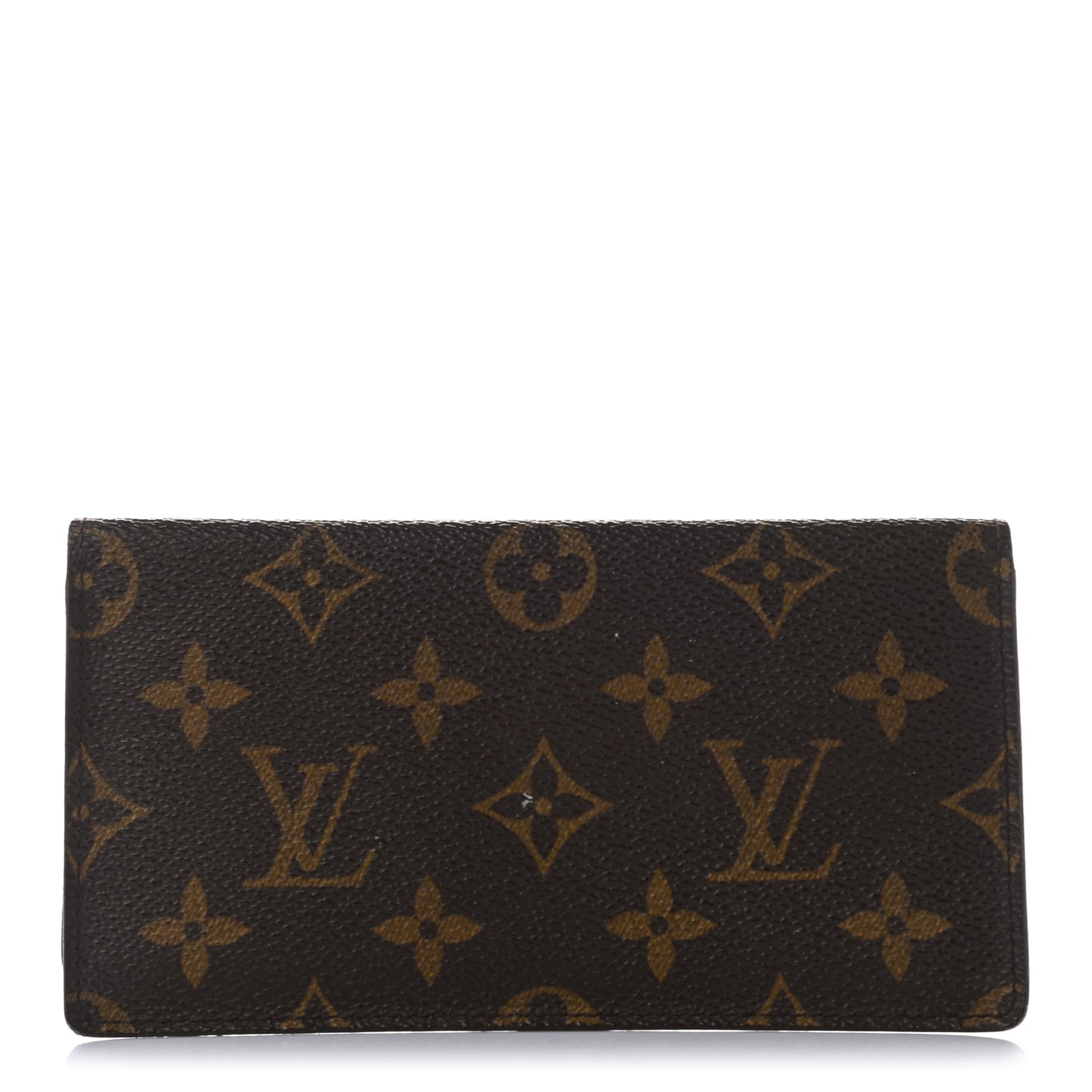 Monogram Simple Checkbook Holder Wallet Cover