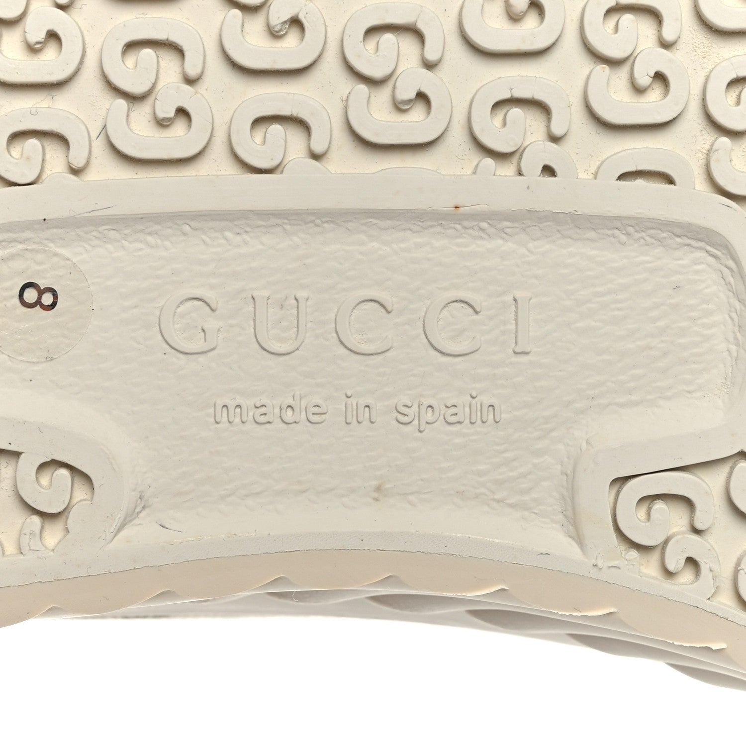 Gucci Monogram Suede Mens Tortuga High Top Sneakers 8 Beige Ebony Oatmeal Mystic White 7 of 8
