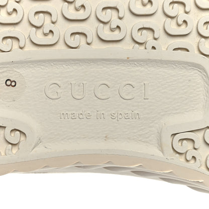 Gucci Monogram Suede Mens Tortuga High Top Sneakers 8 Beige Ebony Oatmeal Mystic White 7 of 8