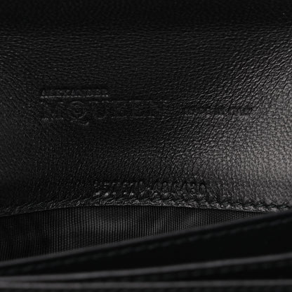 Alexander McQueen Calfskin Studded Wallet on Chain Black 6 of 9