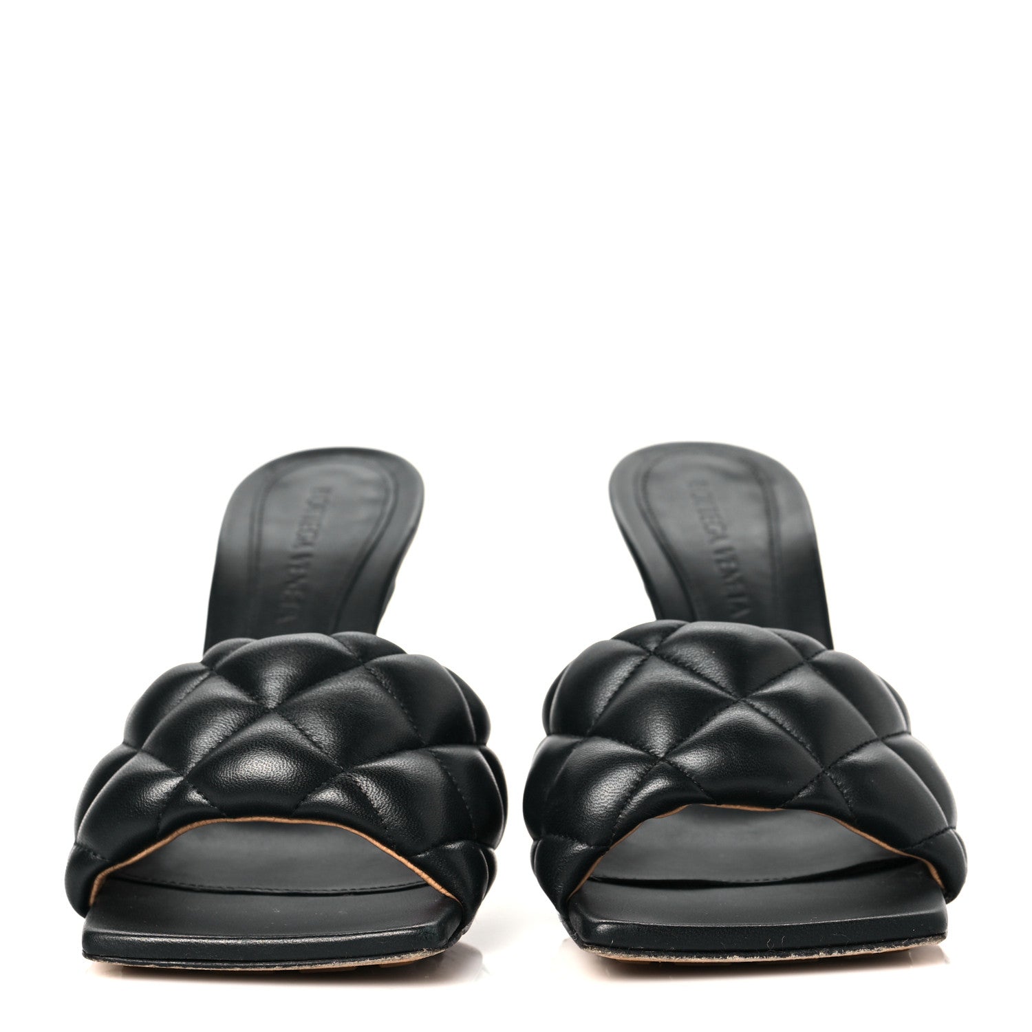 Bottega Veneta Nappa Matelasse Padded Mule Sandals 36 Black 2 of 7