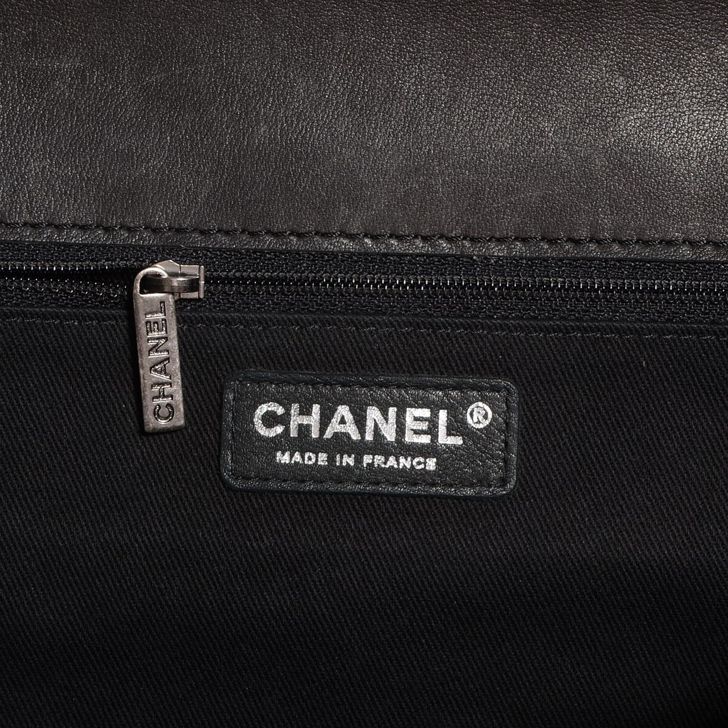 Chanel Calfskin Quilted Large Ride My Bag Messenger Black 7 of 8