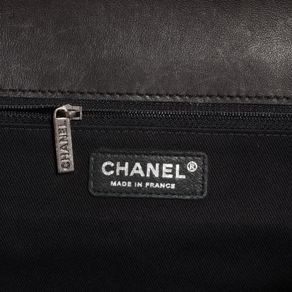 Chanel Calfskin Quilted Large Ride My Bag Messenger Black 7 of 8