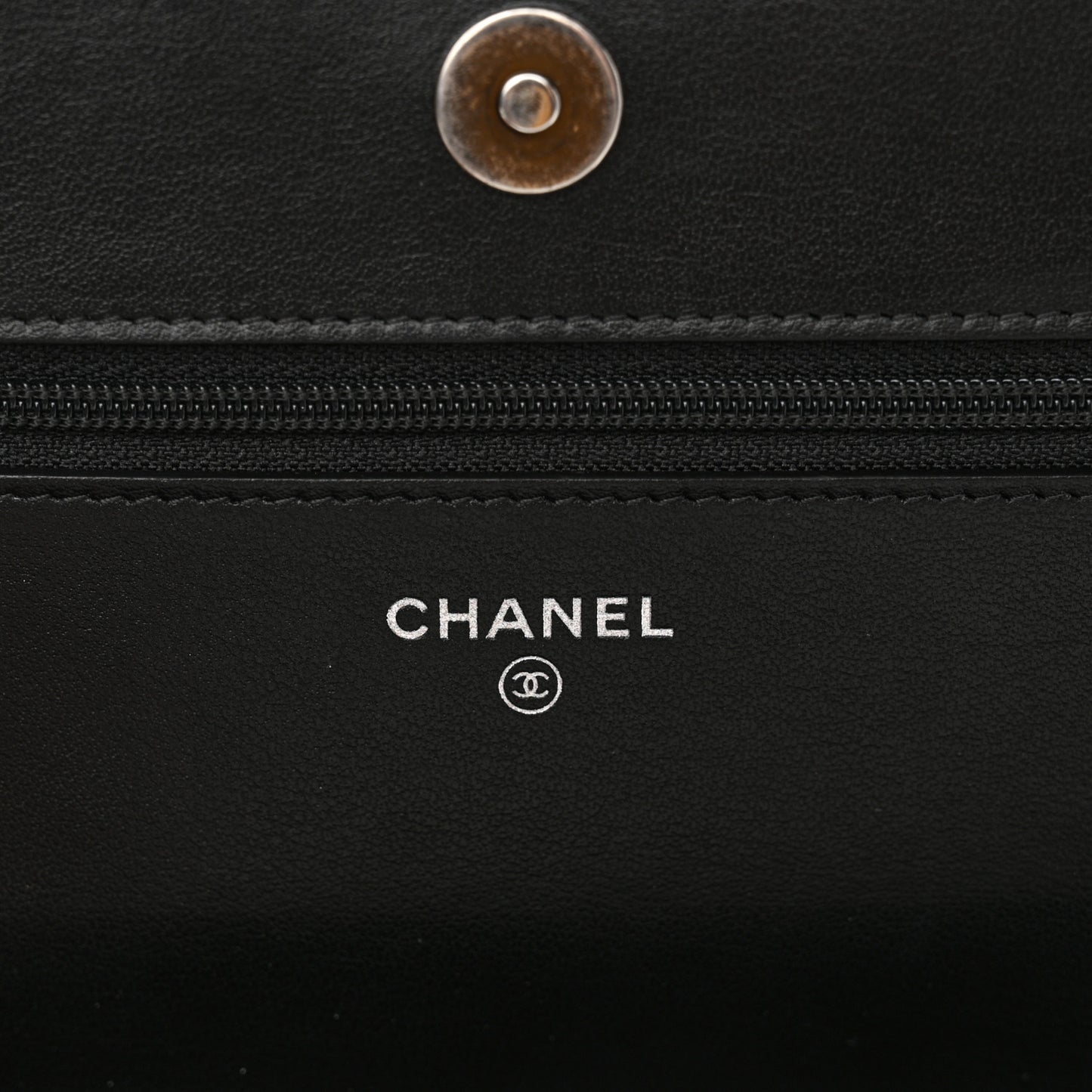 Caviar Quilted Boy Wallet On Chain WOC Black