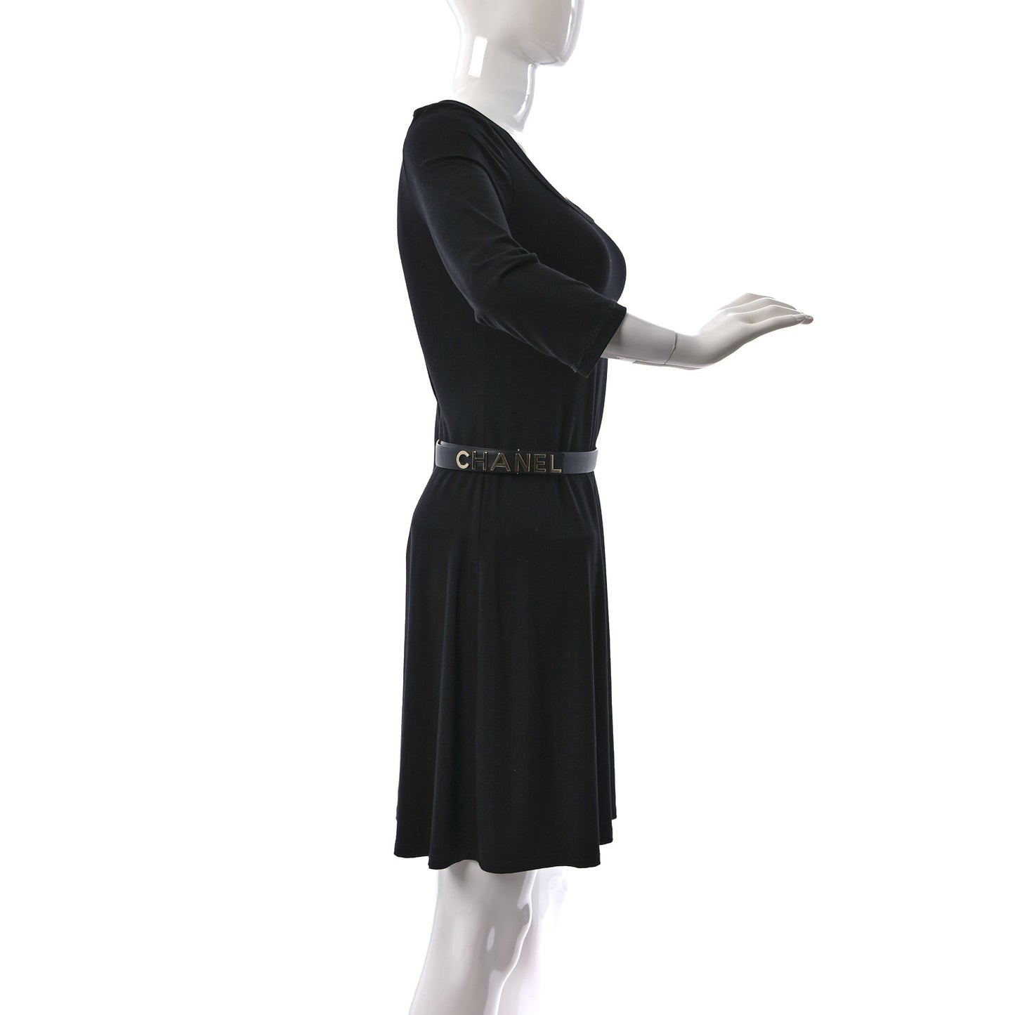 Calfskin Logo Belt 80 32 Black