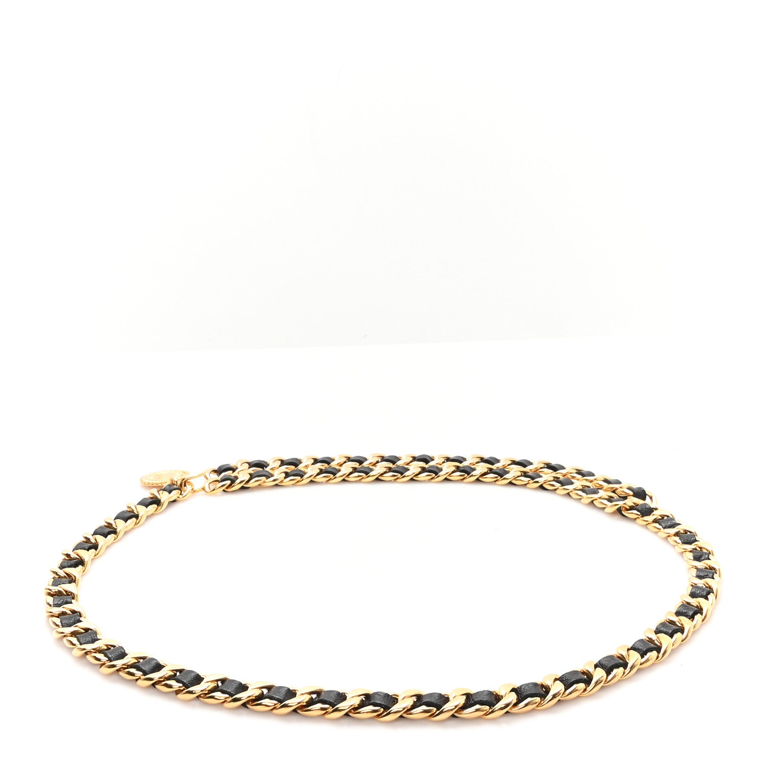 Chanel Lambskin Chain CC Medallion Belt Black Gold 2 of 4