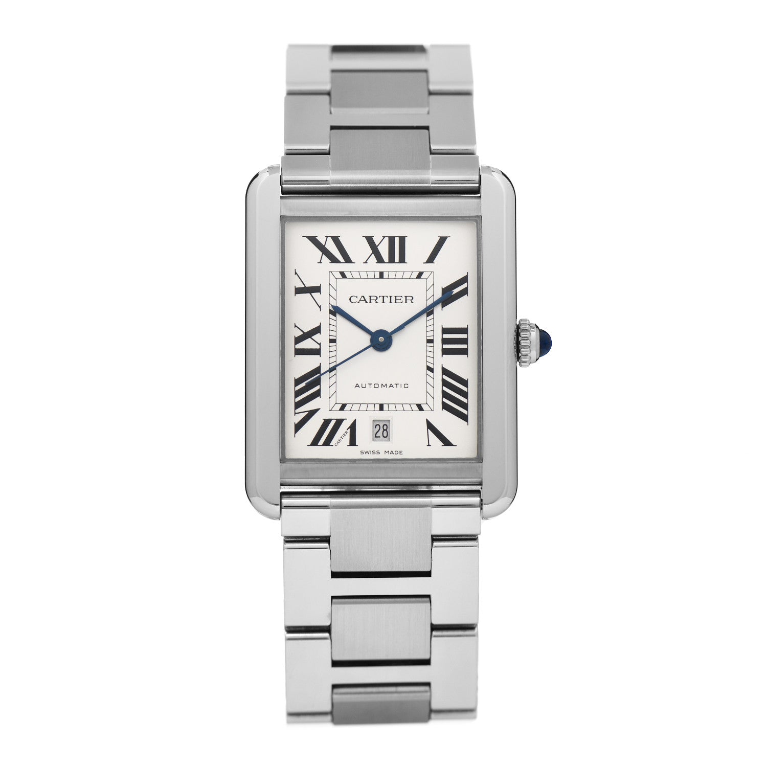 Cartier Stainless Steel 31mm Tank Solo Automatic Watch 1 of 5