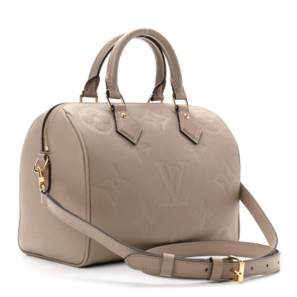 Louis Vuitton Empreinte Monogram Giant Speedy Bandouliere 25 Tourterelle 3 of 10