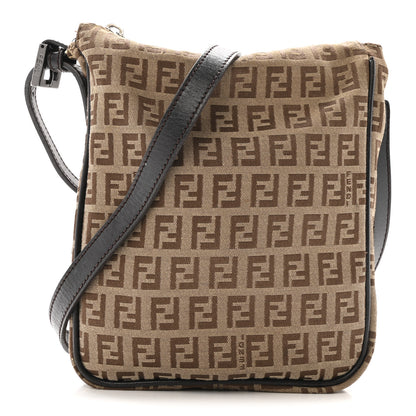 Fendi Zucchino Crossbody Dark Brown 1 of 12