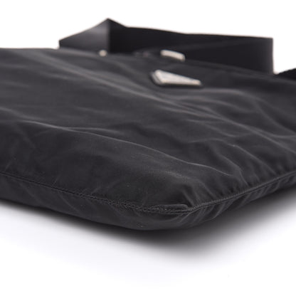 Prada Nylon Flat Messenger Bag Black 9 of 9