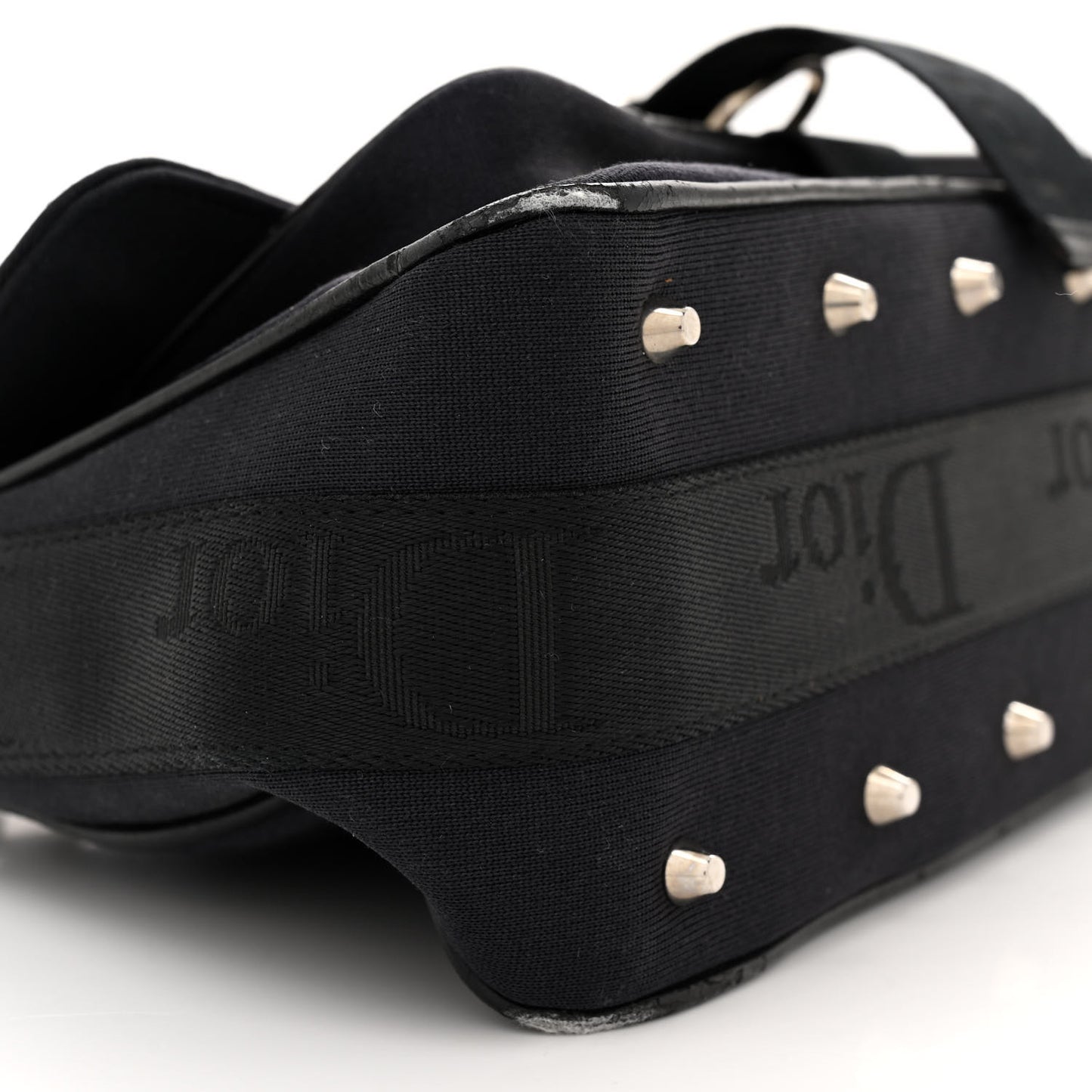 Silk Jersey Crystal Hardcore Bag Navy Black