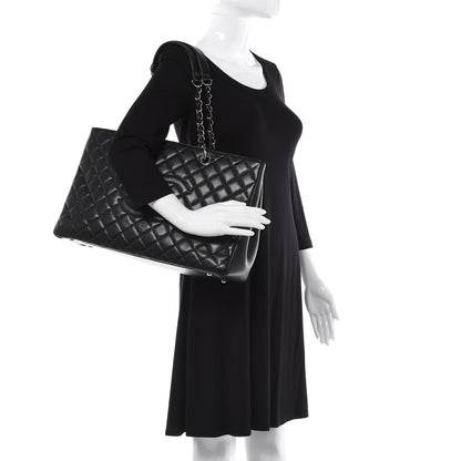 Chanel Caviar Quilted XL Grand Shopping Tote GST Black 2 of 10