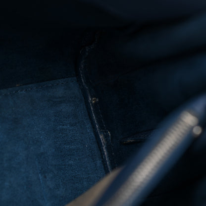 Saint Laurent Grained Calfskin Baby Sac De Jour Souple Denim 8 of 12
