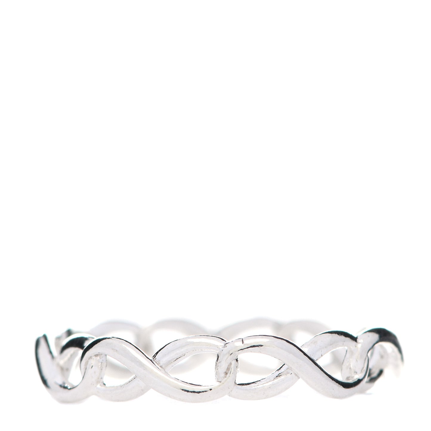 Sterling Silver Narrow Infinity Band Ring 47 4