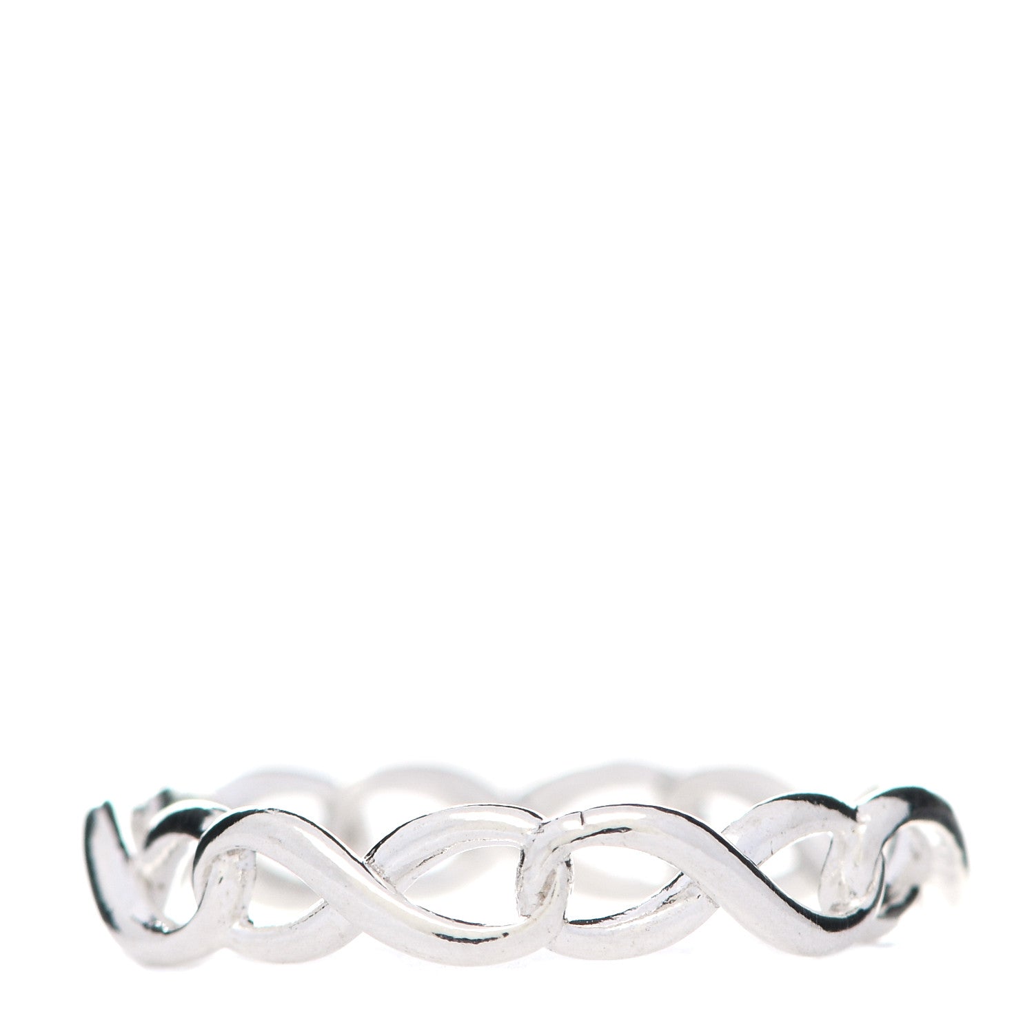Tiffany Sterling Silver Narrow Infinity Band Ring 47 4 3 of 6