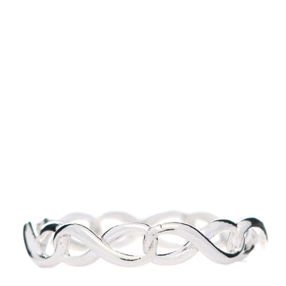 Tiffany Sterling Silver Narrow Infinity Band Ring 47 4 3 of 6