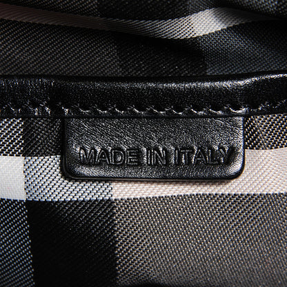 Burberry Prorsum Calfskin Studded Knight Satchel Black 6 of 10