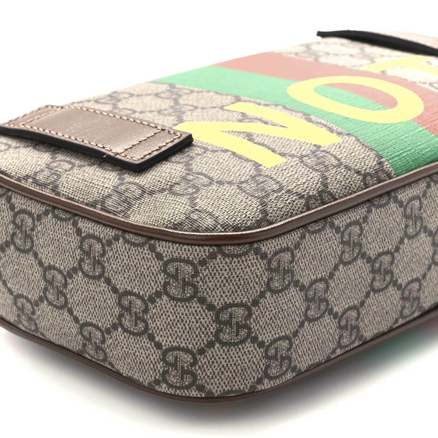 GG Supreme Monogram Azalea Calfskin Fake/Not Small Retro Interlocking G Belt Bag 90 36 Beige Ebony Brown Sugar