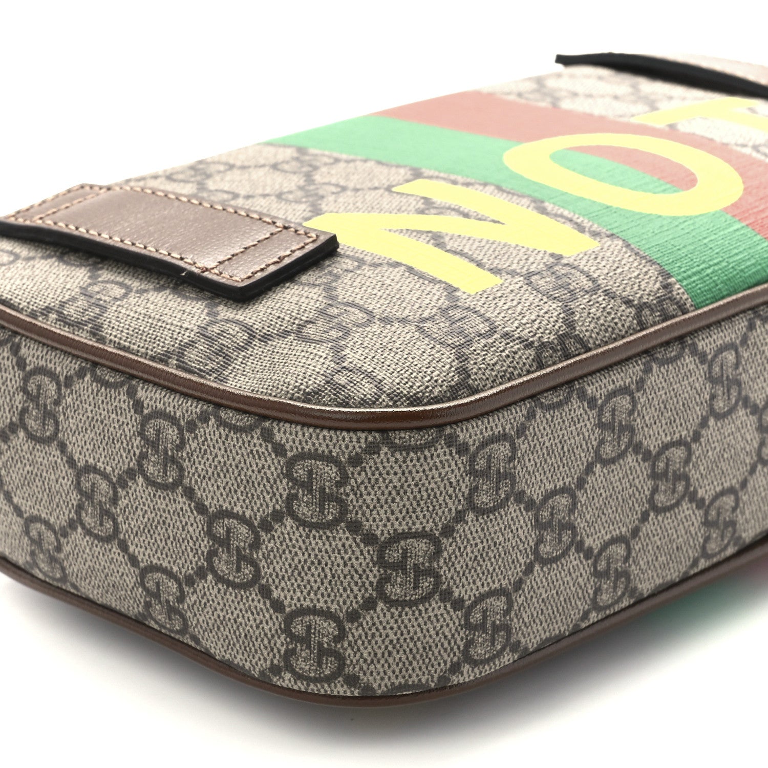Gucci GG Supreme Monogram Azalea Calfskin Fake/Not Small Retro Interlocking G Belt Bag 90 36 Beige Ebony Brown Sugar 12 of 13