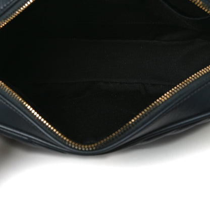 Saint Laurent Calfskin Matelasse Monogram Lou Camera Bag Dark Smog 4 of 13