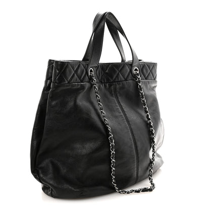 Chanel Calfskin Large Trianon Tote Black 3 of 9