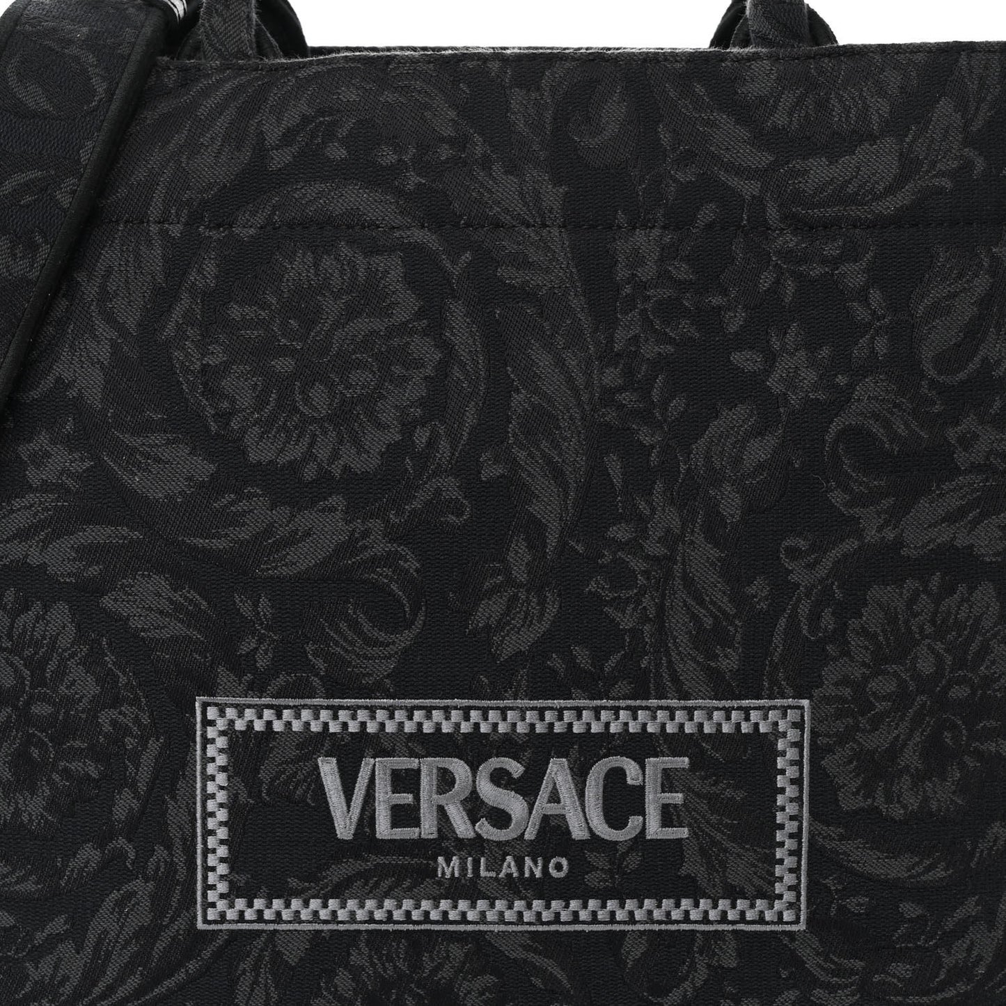 Jacquard Barocco Medium Athena Tote Black