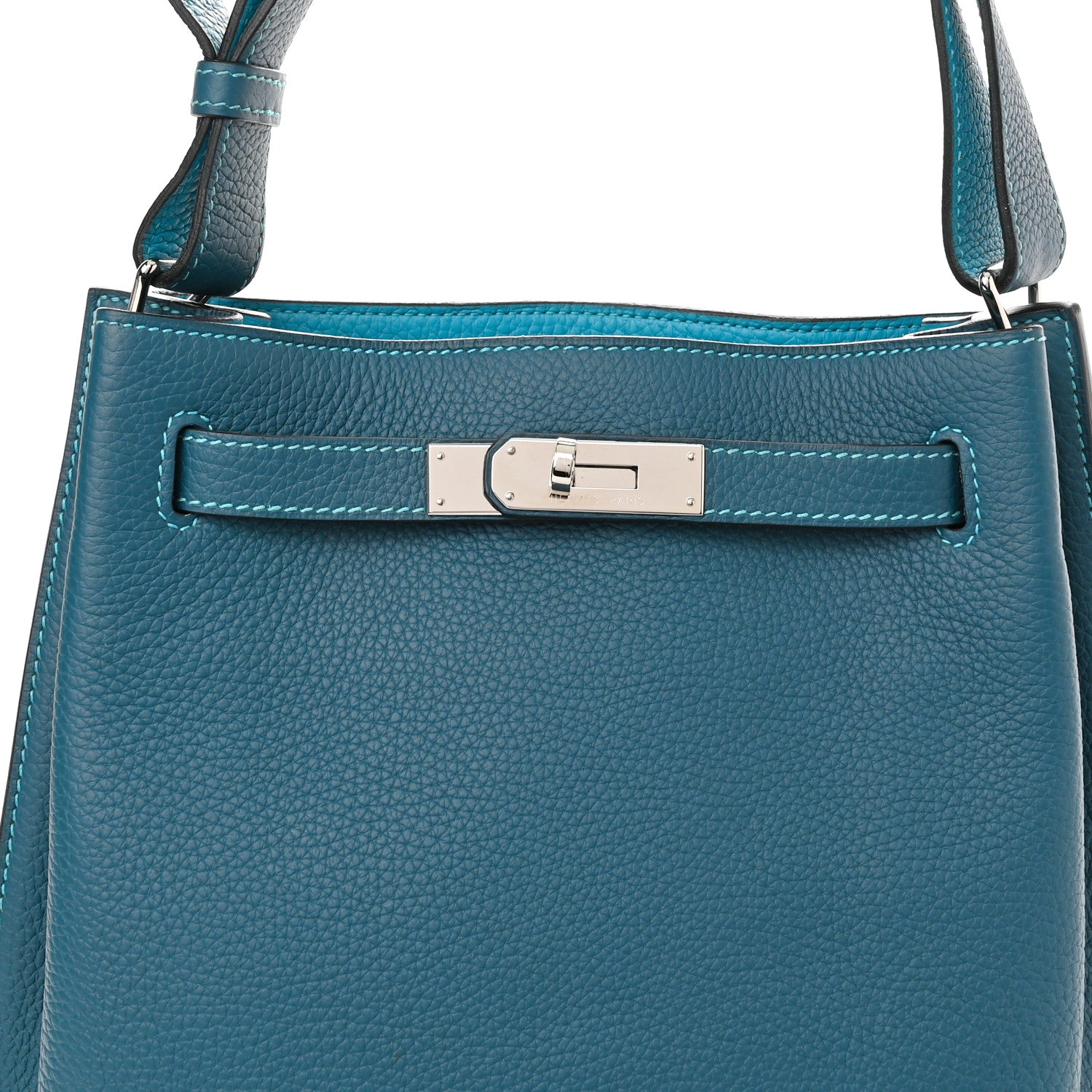 Hermes Togo Verso So Kelly 22 Bleu Izmir Turquoise 8 of 11