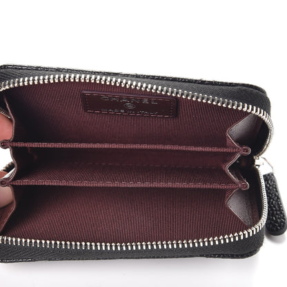 Chanel Caviar Quilted Zip Coin Purse Black 5 of 8