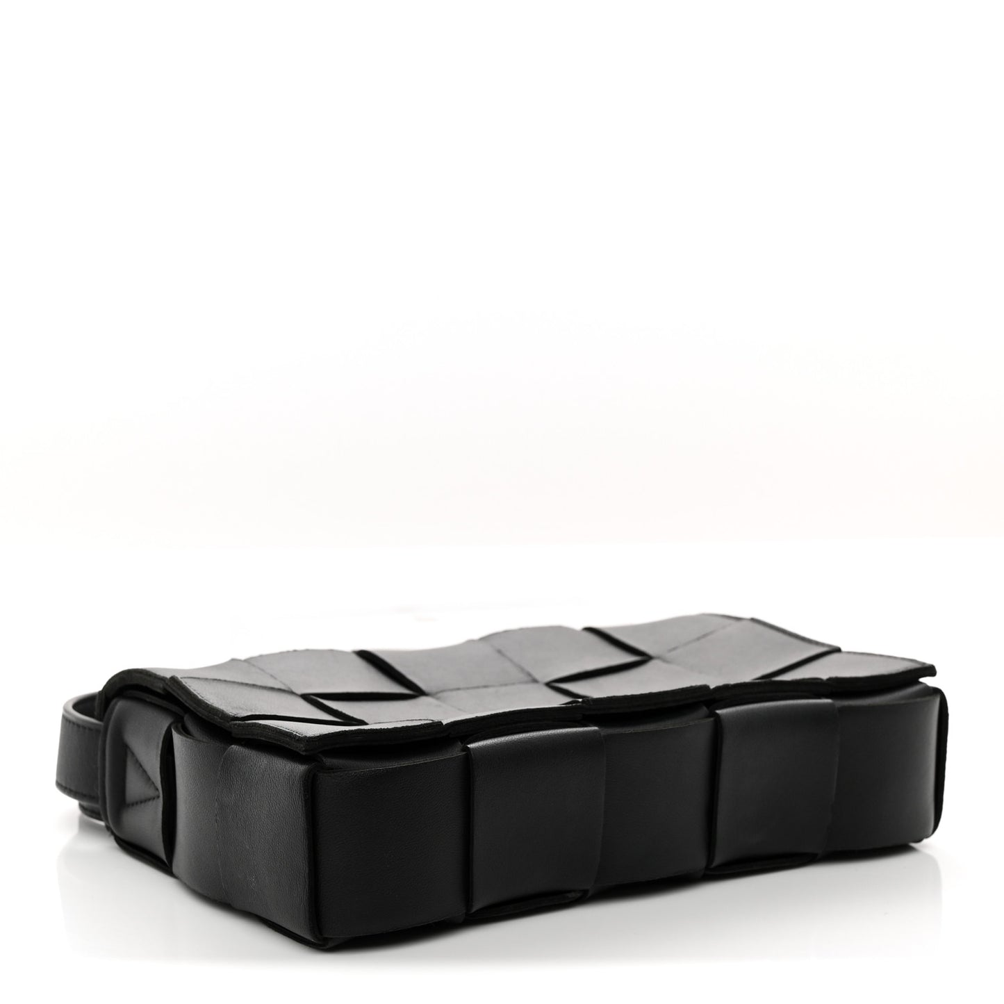 Nappa Maxi Intreccio Cassette Bag Black