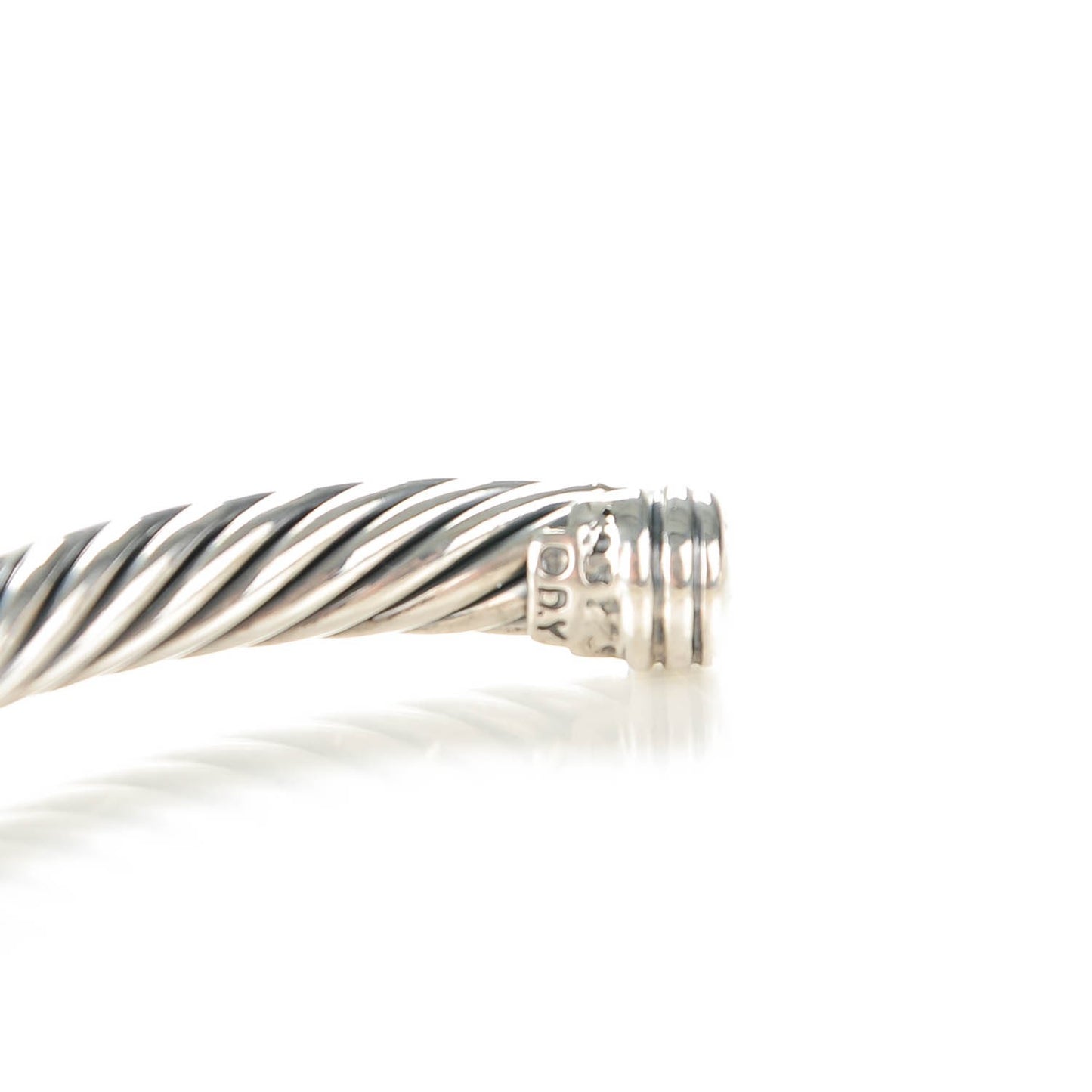 Sterling Silver 14K Yellow Gold 5mm X Station Cable Bracelet