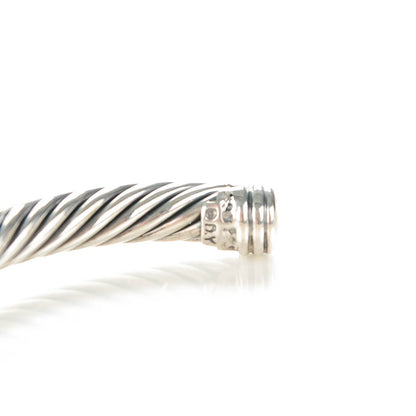 David Yurman Sterling Silver 14K Yellow Gold 5mm X Station Cable Bracelet 5 of 5