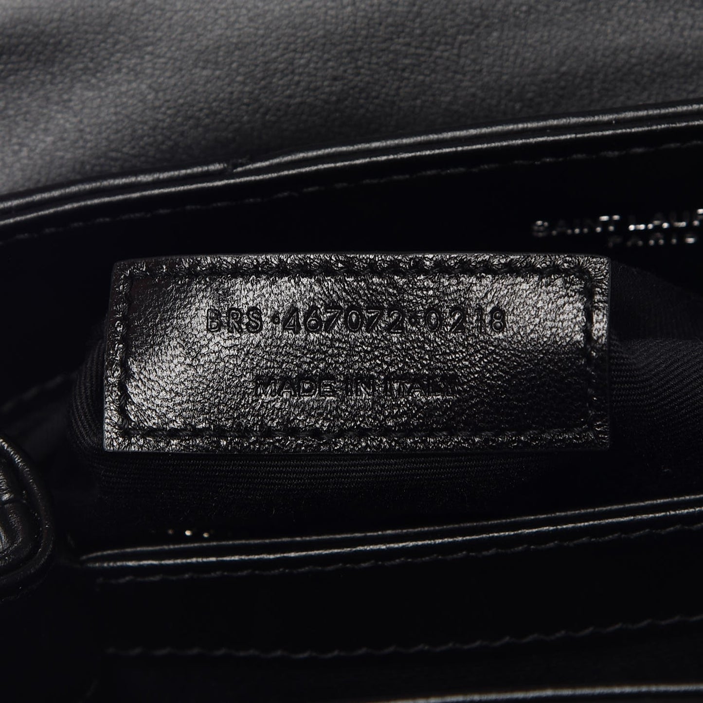 Calfskin Y Quilted Monogram Toy Loulou Crossbody Bag Black