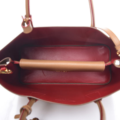 Prada Saffiano Cuir Medium Double Bag Caramel 6 of 7