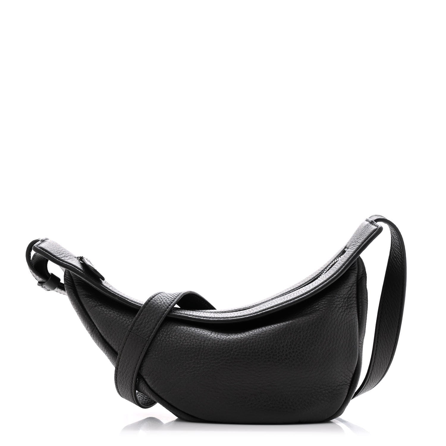 The Row Deerskin Small Slouchy Banana Bag Espresso 1 of 10