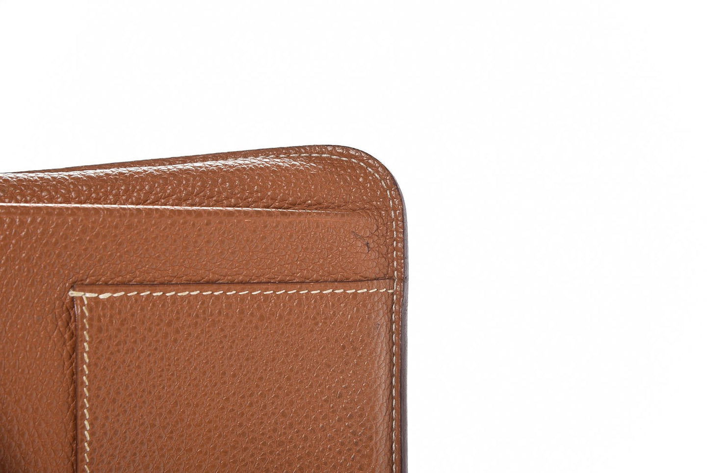 Taurillon Clemence Dogon Duo Wallet Gold
