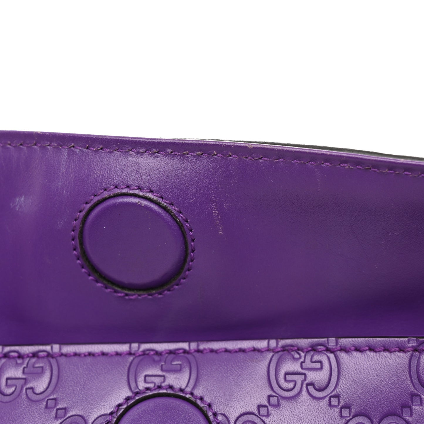 Guccissima Linea A Foldover Tote Purple