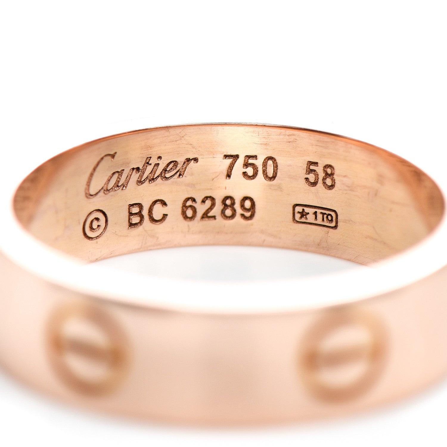 Cartier 18K Pink Gold 5.5mm LOVE Ring 58 8.5 4 of 4