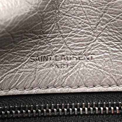 Saint Laurent Crinkled Calfskin Matelasse Monogram Medium Niki Chain Satchel Storm 7 of 15
