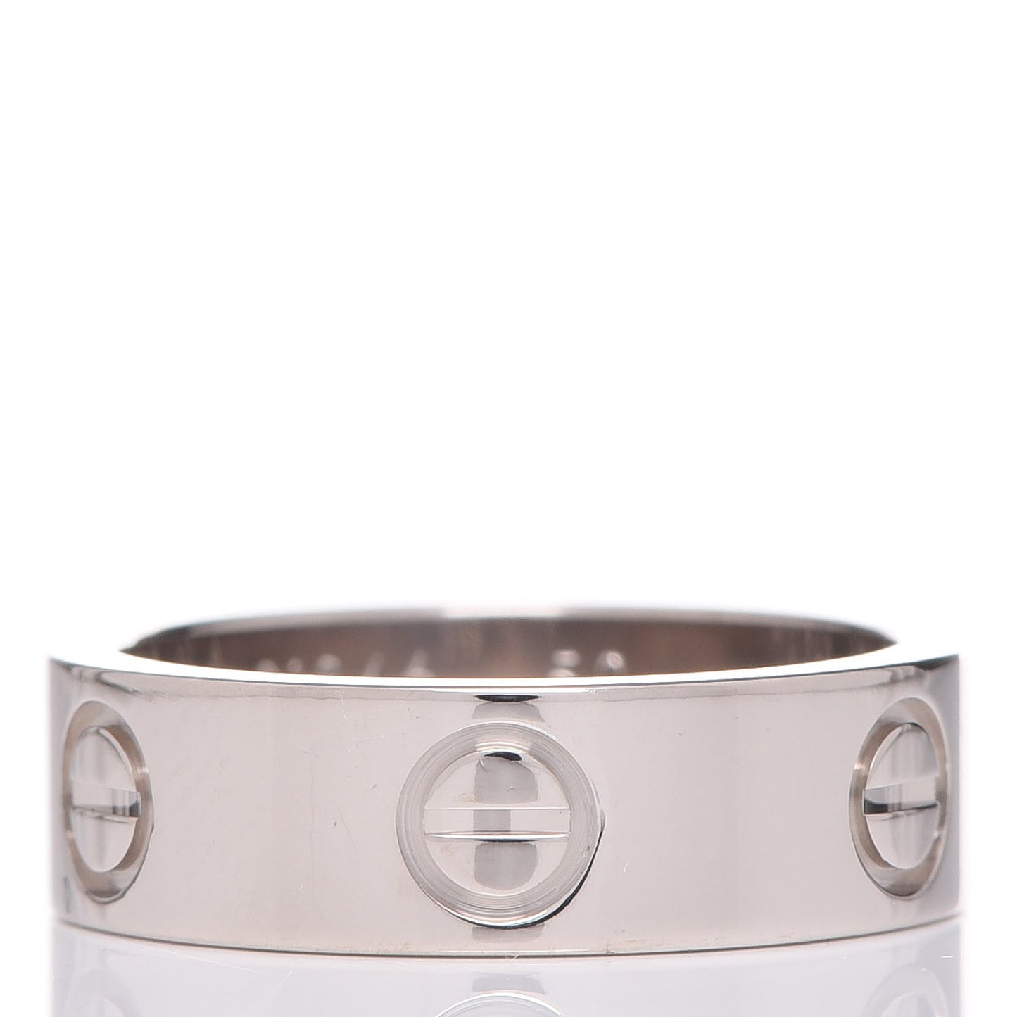 18K White Gold 5.5mm LOVE Ring 50 5.25