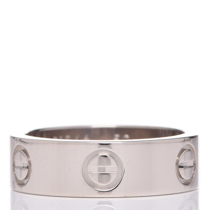 Cartier 18K White Gold 5.5mm LOVE Ring 50 5.25 3 of 6