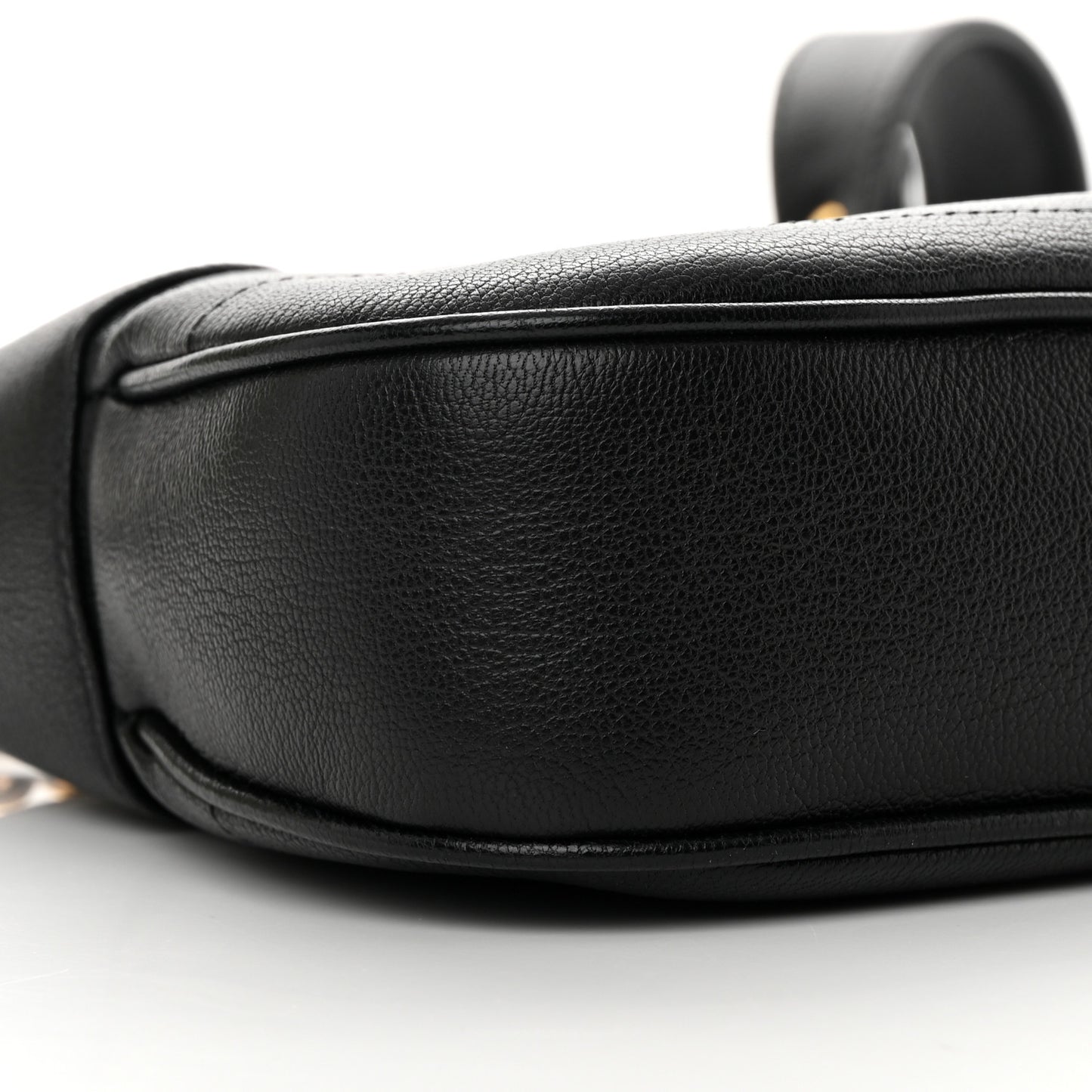 Goatskin Small Aphrodite Shoulder Bag Black