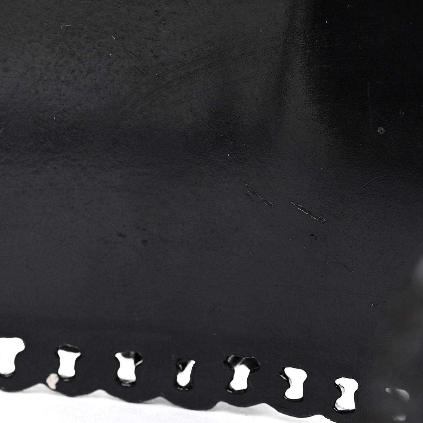 Enamel Flower Chain Choker Necklace Ruthenium Black