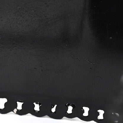 Chanel Enamel Flower Chain Choker Necklace Ruthenium Black 7 of 7