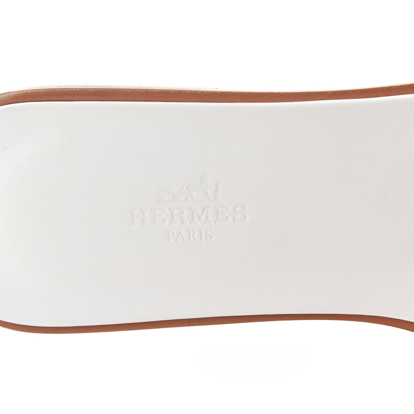 Box Calfskin Oran Sandals 40 White