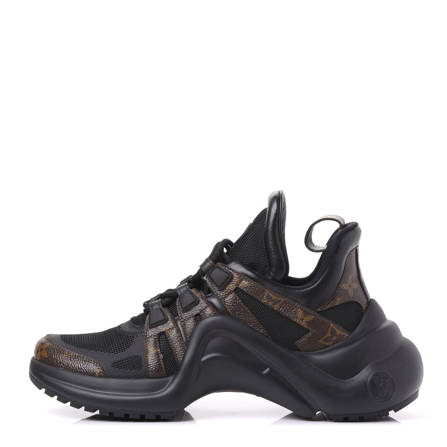 Calfskin Patent Monogram LV Archlight Sneakers 39.5 Black