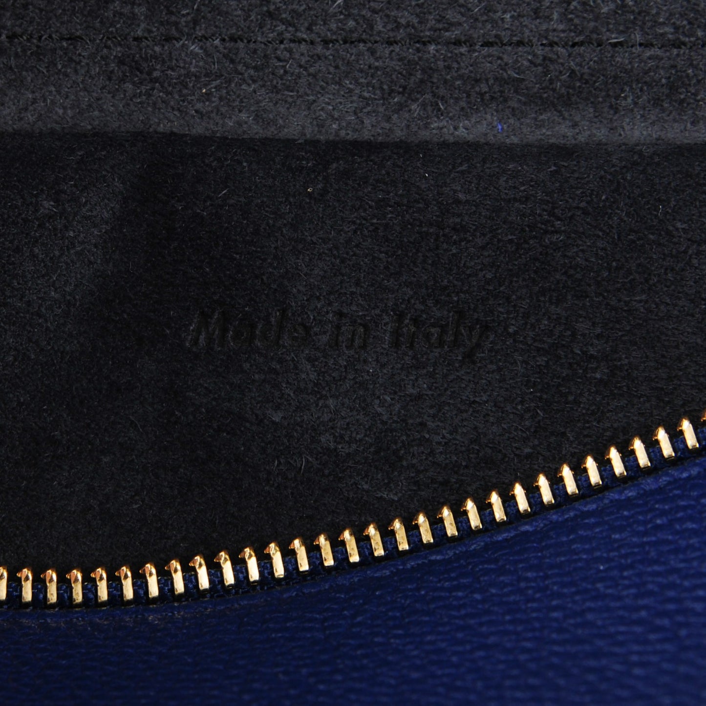 Drummed Calfskin Small Belt Bag Indigo